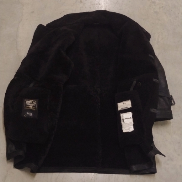 Avirex Highview Sheepskin Shearling Trench - Picture 8 of 11